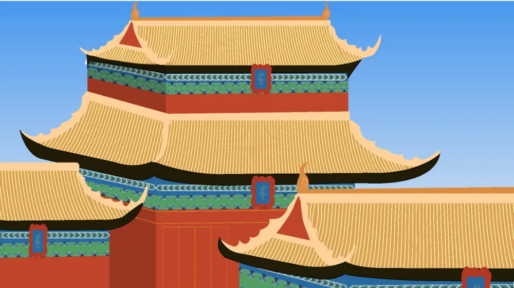 Ancient customs. Palace vector PNG.